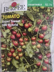 Burpee-Tomato, Super Sweet 100 Hybrid Seed Packet