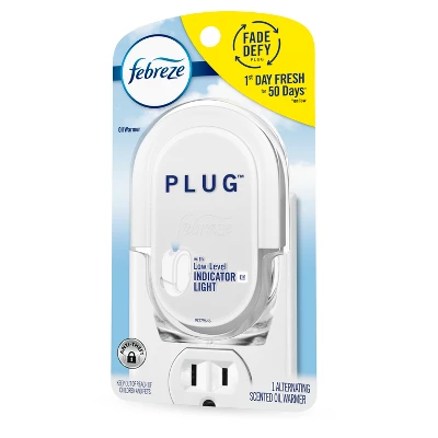 Febreze Odor-Fighting Fade Defy Plug Air Freshener - Warmer Device